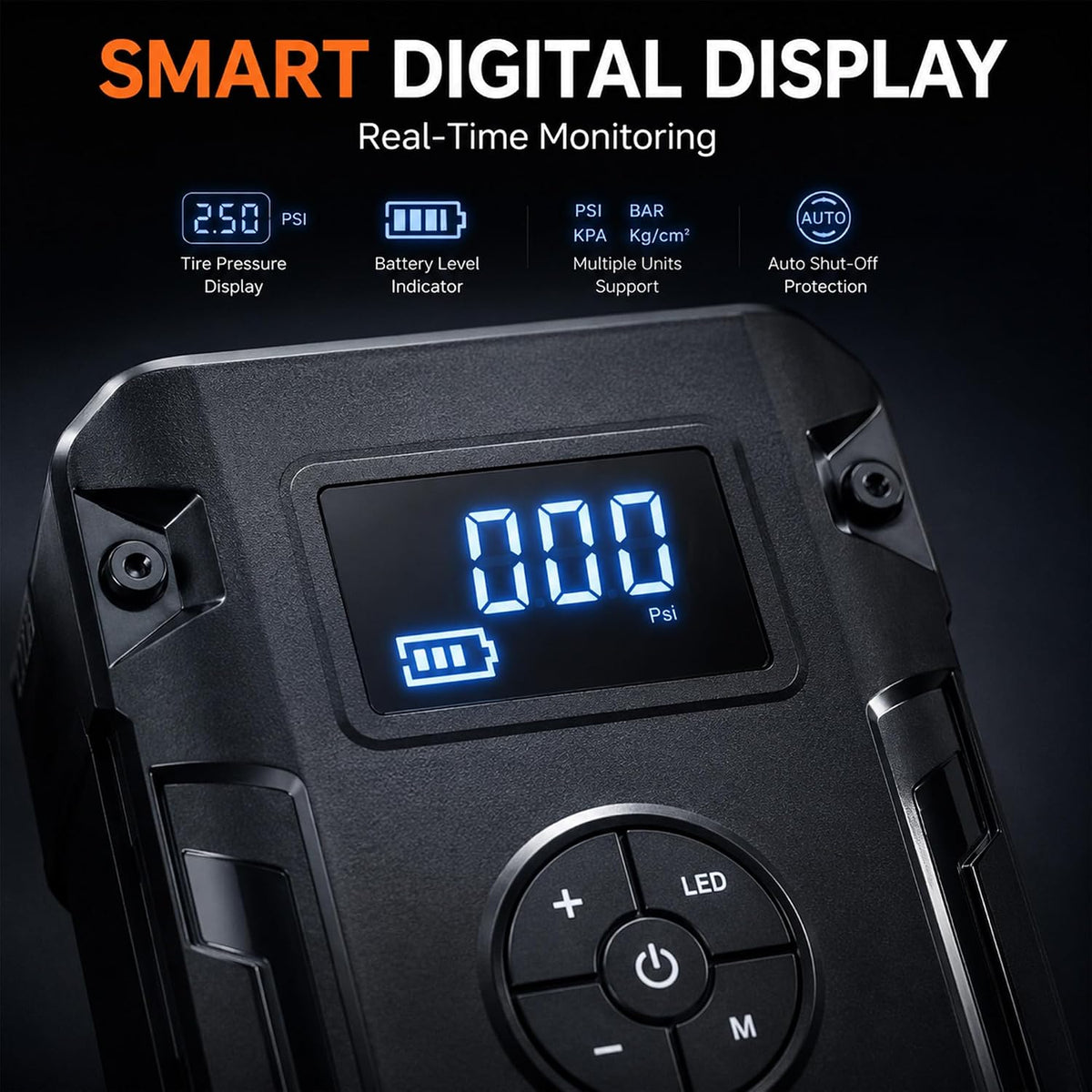 Portable Car Jump Starter and Tire Inflator